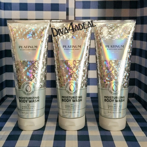 3x Bath & Body Works PLATINUM Body Wash Collection Set Lot Bundle